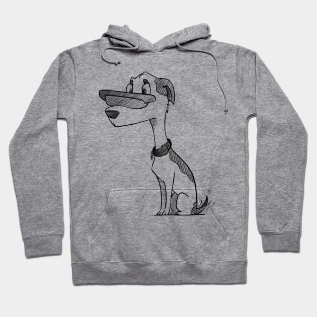 Patient Puppy Hoodie by Jason's Doodles